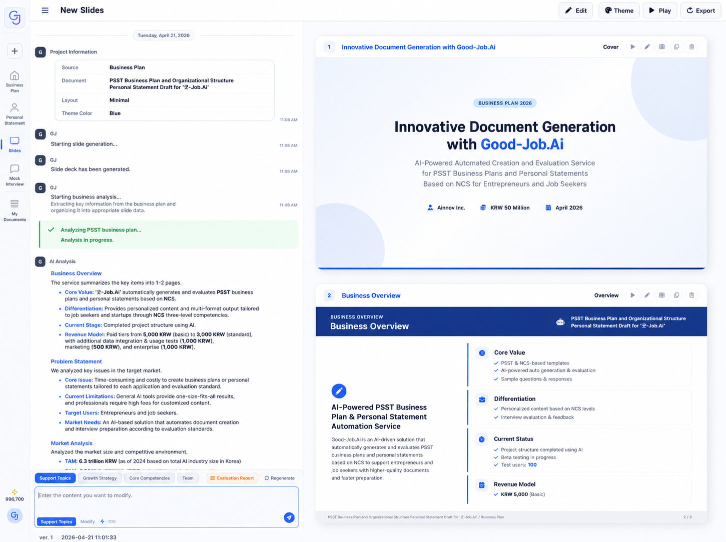 Good-Job.AI IR Decks views